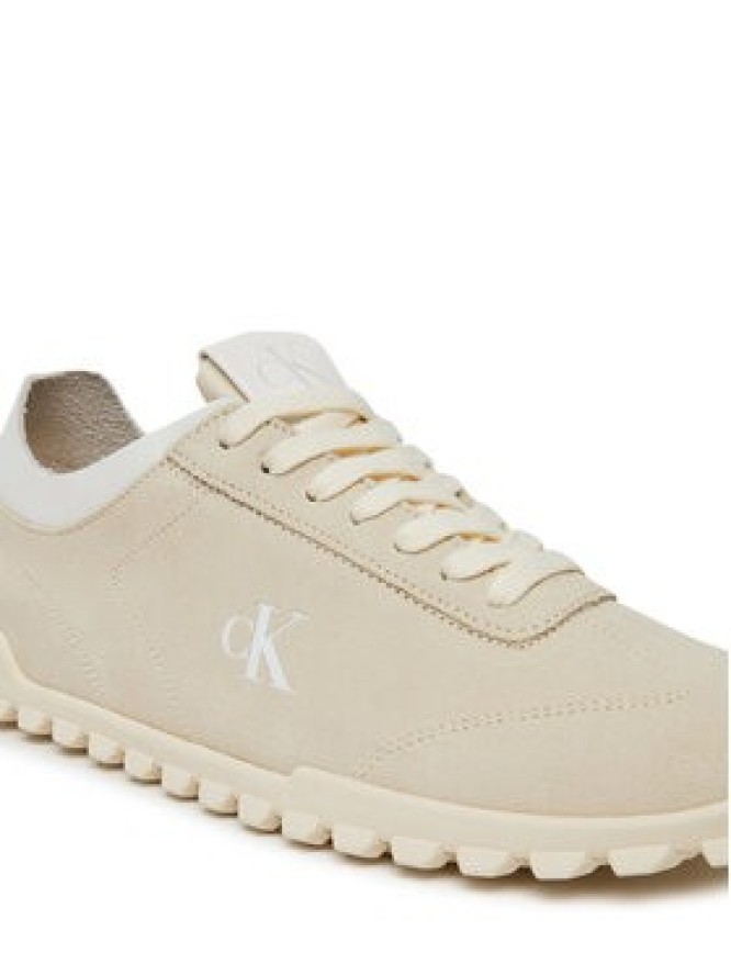 Calvin Klein Jeans Sneakersy Low Profile Runner Mg Sue YW0YW01898 Beżowy
