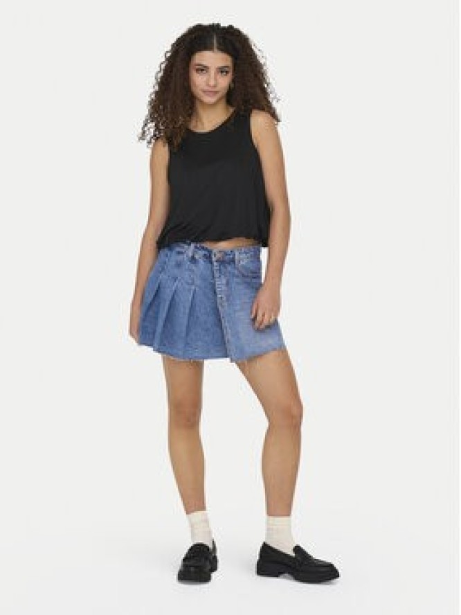 ONLY Spódnica jeansowa Kadie 15345569 Niebieski Regular Fit