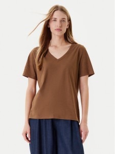 United Colors Of Benetton T-Shirt 3BVXD400H Brązowy Relaxed Fit