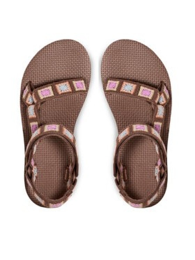 Teva Sandały Flatform Universal Crochet 1150210 Brązowy