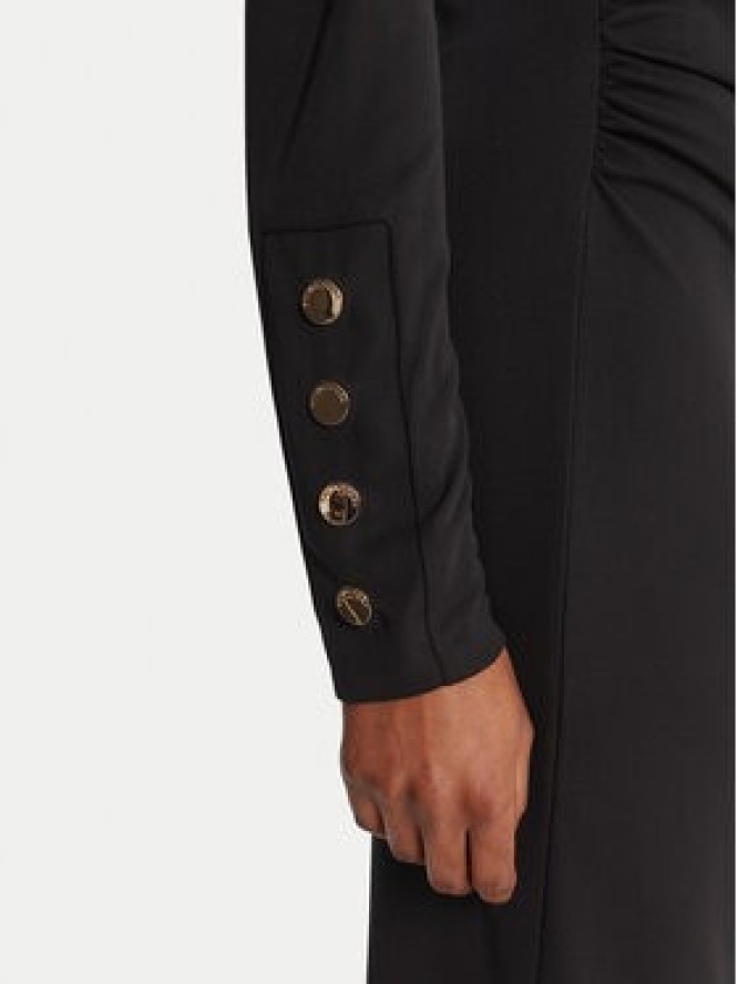 Fracomina Sukienka koktajlowa FS25WD2007W62601 Czarny Slim Fit