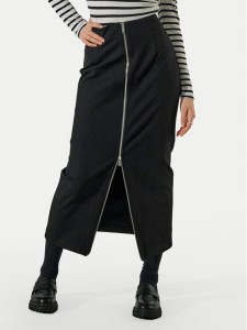 ONLY Spódnica maxi Marcella 15338423 Czarny Regular Fit