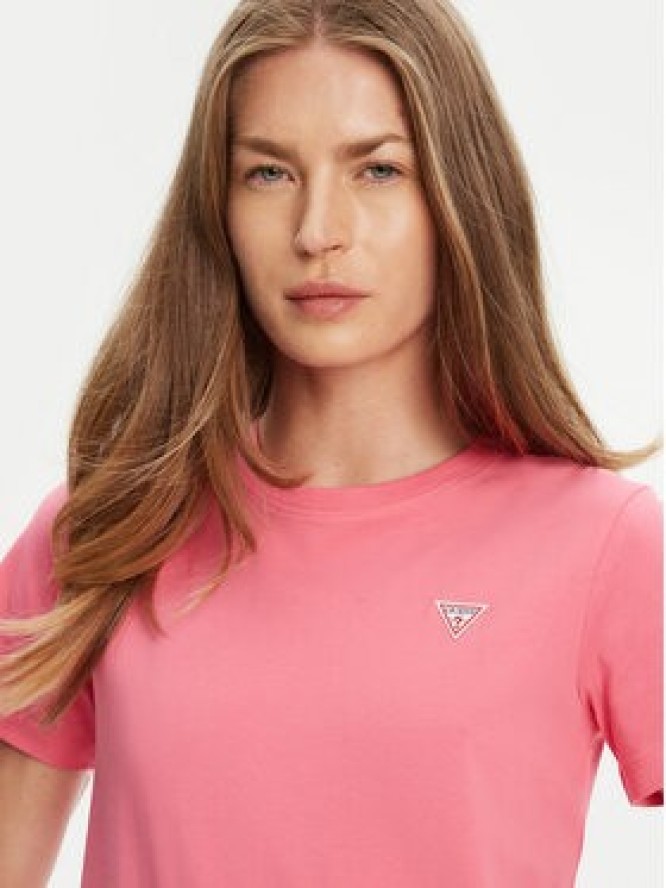Guess Jeans T-Shirt W4YI10 J1314 Różowy Regular Fit