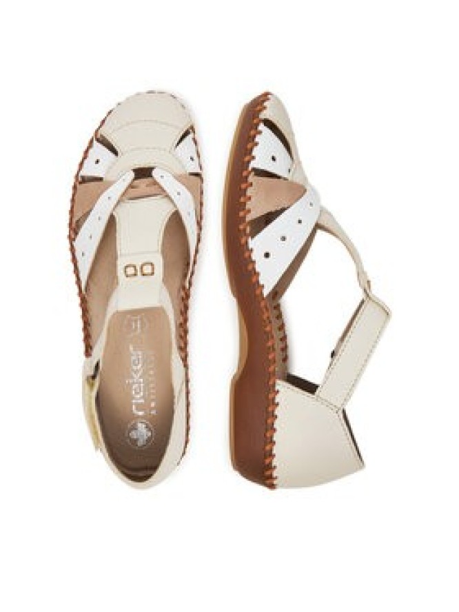 Rieker Sandały M1655-61 Beżowy