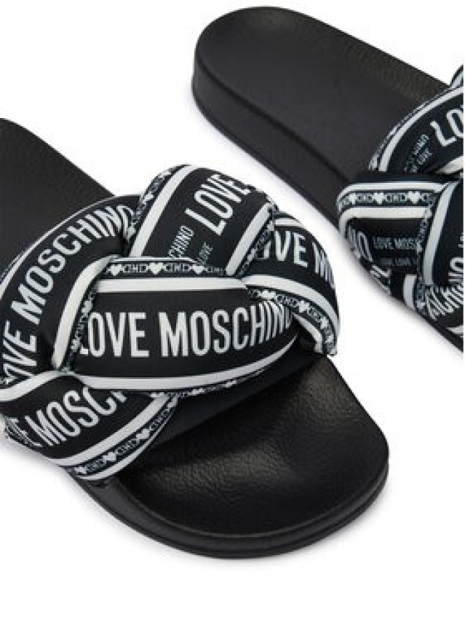LOVE MOSCHINO Klapki JA28312G0OIW300A Czarny