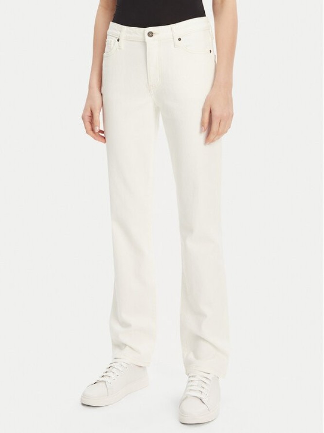 Guess Jeans Jeansy W5GA98 D5M62 Biały Skinny Fit