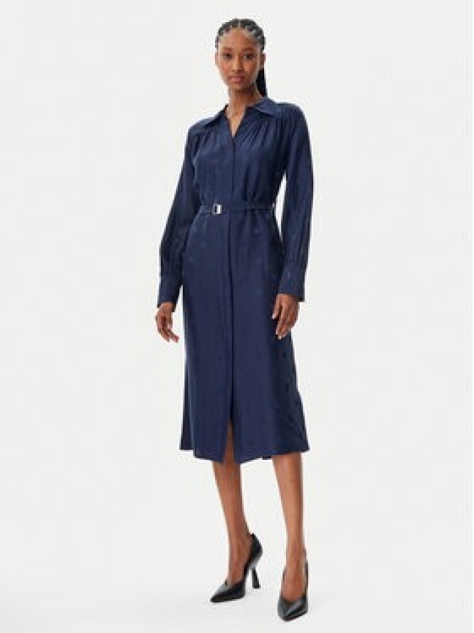 BOSS Sukienka koszulowa Dieshina1 50532758 Granatowy Relaxed Fit