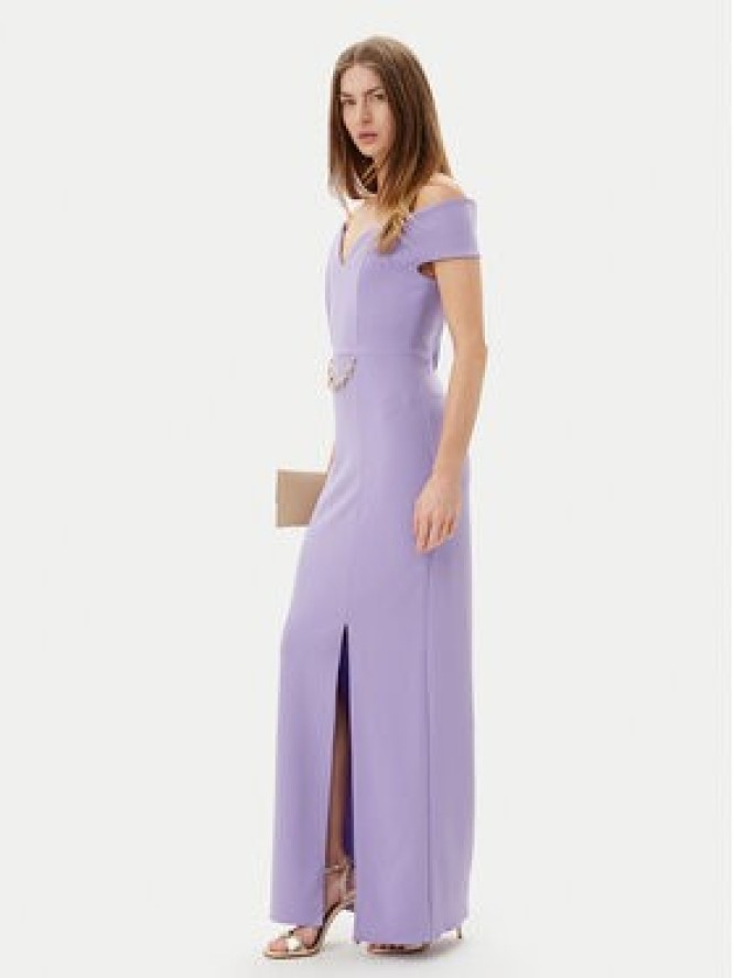 Rinascimento Sukienka wieczorowa CFC0123610003 Fioletowy Regular Fit