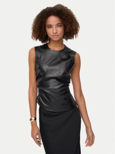 ONLY Bluzka Mone 15360230 Czarny Slim Fit