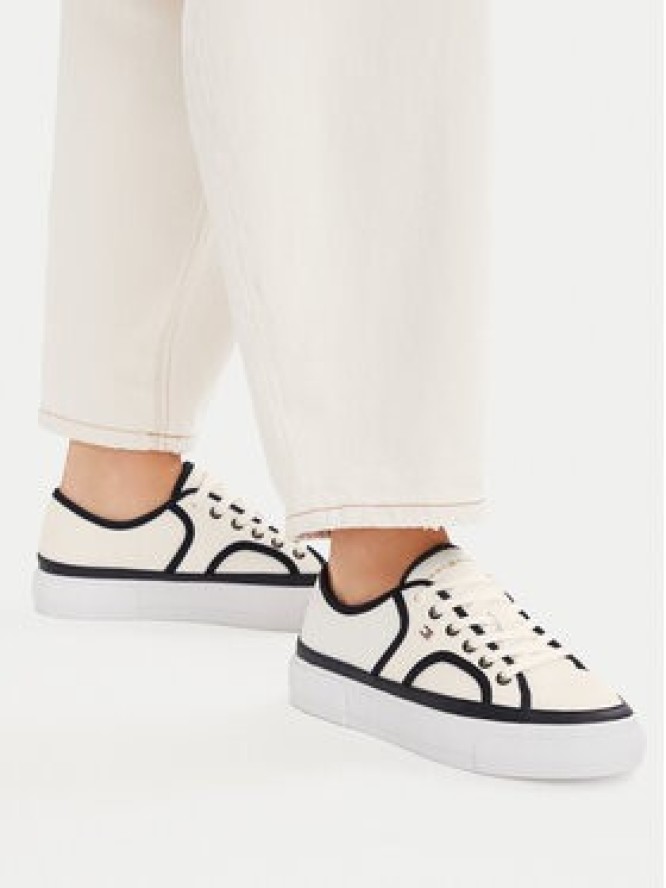 Tommy Hilfiger Tenisówki Platform Vulc Piping FW0FW09394 Biały