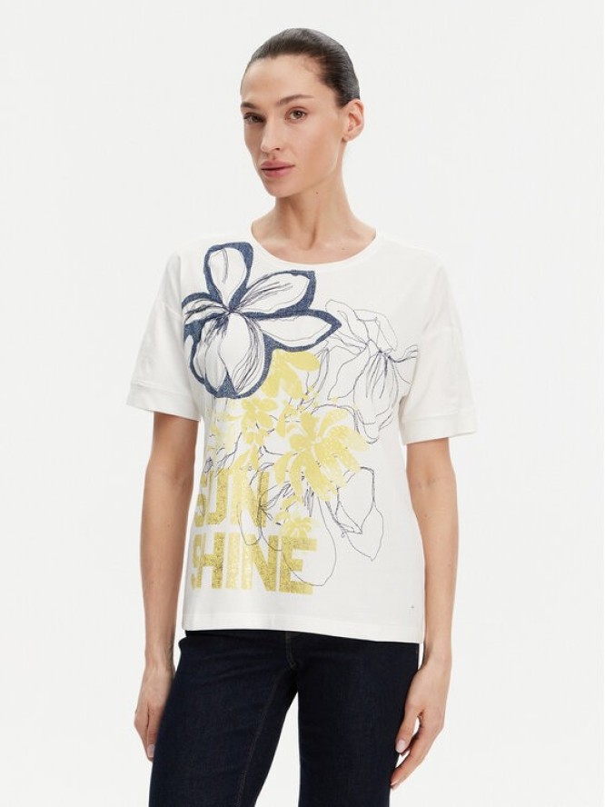 Olsen T-Shirt 11105007 Biały Relaxed Fit