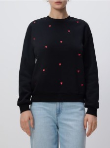 Bluza z drobnym haftem - wielobarwny