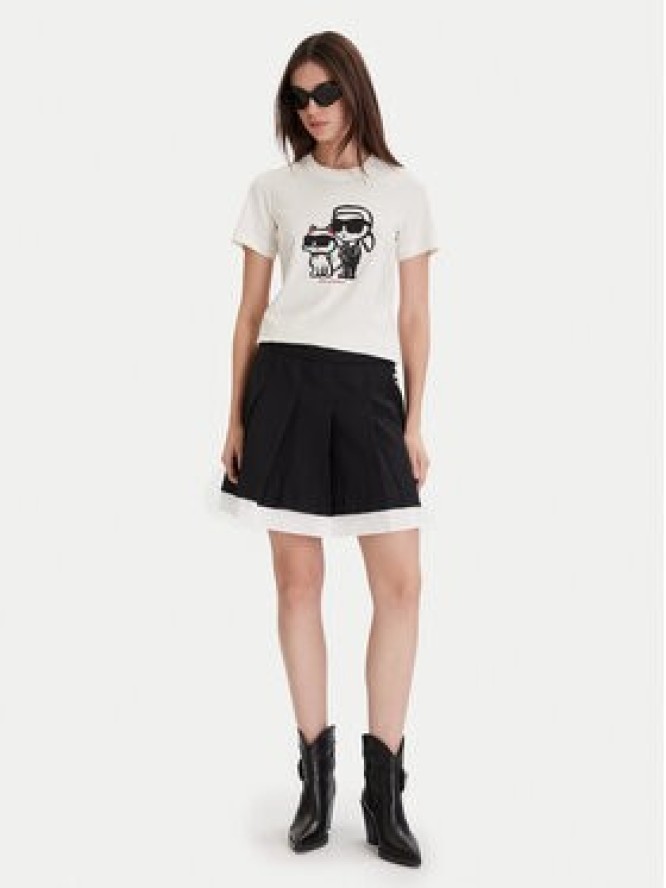 KARL LAGERFELD T-Shirt A1W17129 Écru Regular Fit