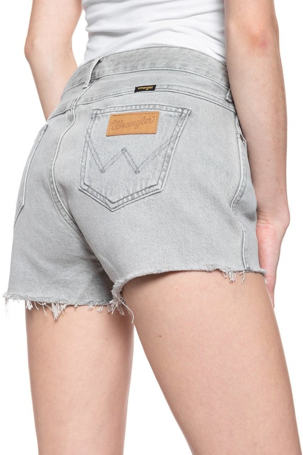 DAMSKIE SPODENKI WRANGLER BOYFRIEND SHORT ICY GREY W29KRJ28C 112128579