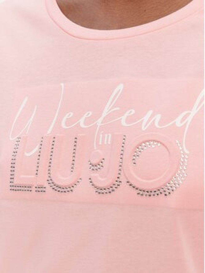 Liu Jo Sport T-Shirt TA6252 JS923 Różowy Regular Fit