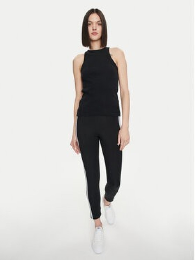 adidas Legginsy Essentials 3-Stripes High-Waisted Single Jersey Leggings IC7151 Czarny