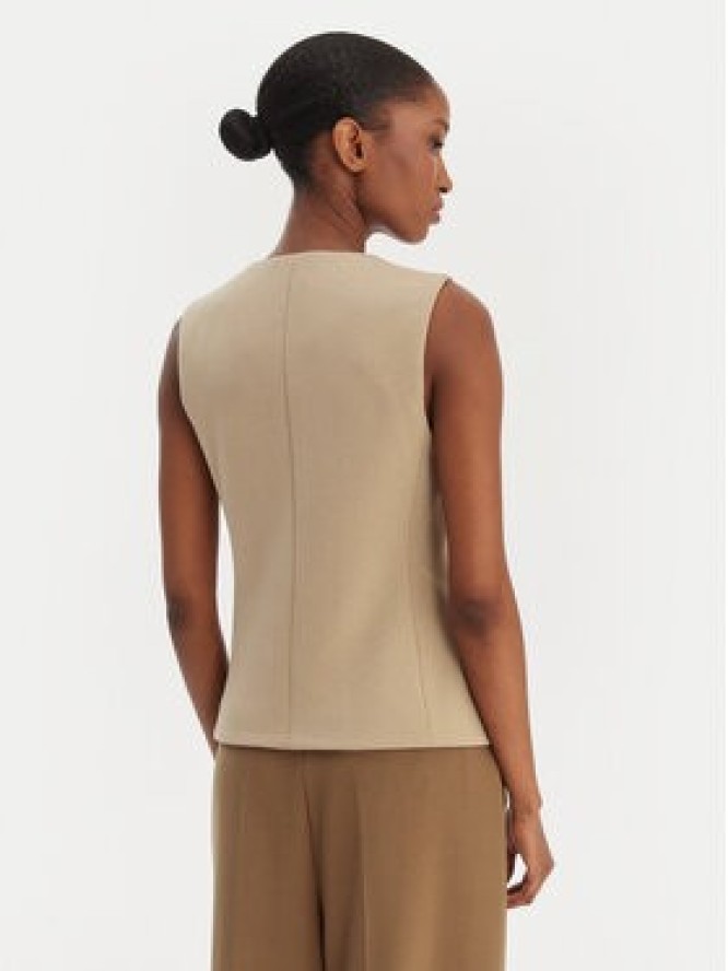 Weekend Max Mara Kamizelka garniturowa Poggio 2615911021 Beżowy Slim Fit