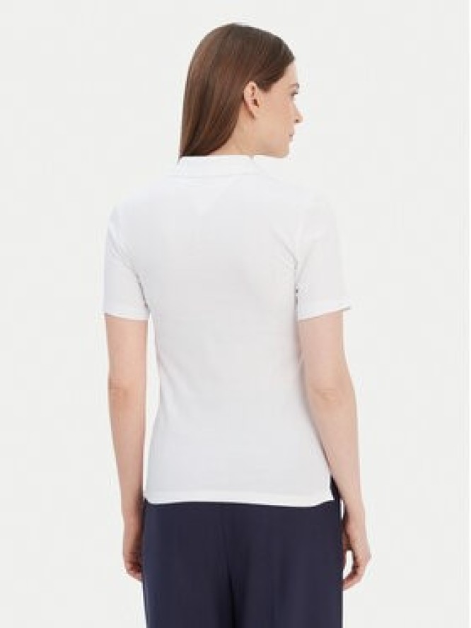 Tommy Hilfiger Polo 1985 WW0WW42047 Biały Slim Fit