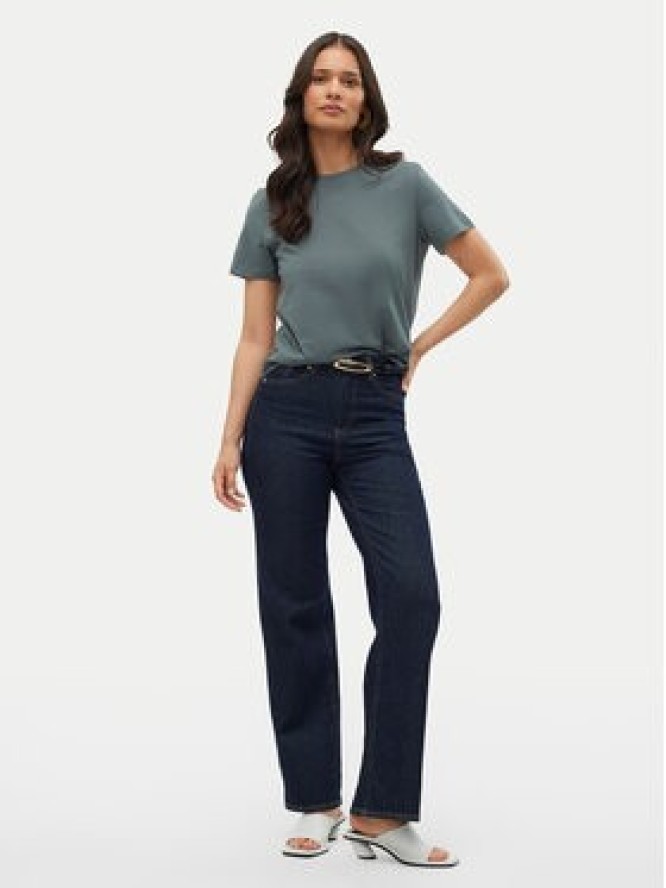 Vero Moda T-Shirt Paulina 10316991 Zielony Regular Fit