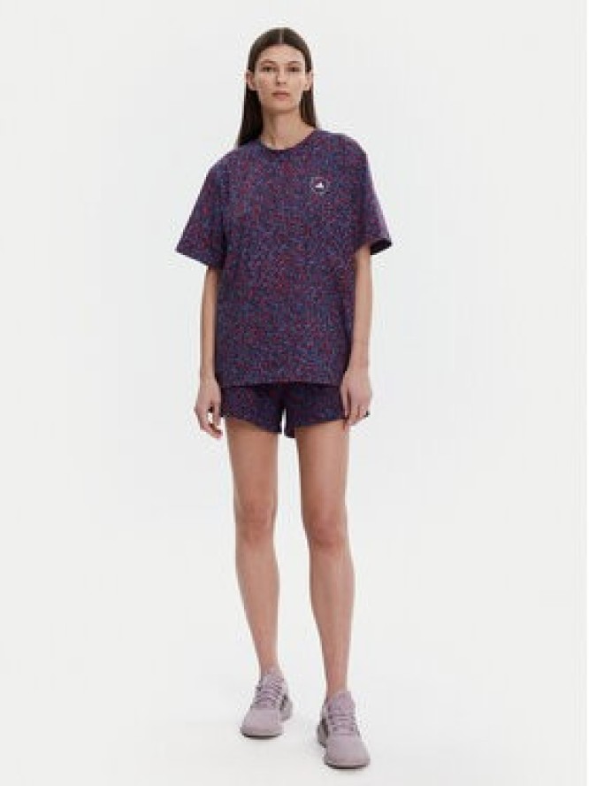 adidas by Stella McCartney T-Shirt Printed JJ0083 Granatowy Loose Fit
