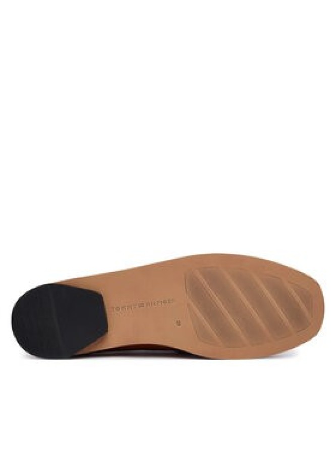 Tommy Hilfiger Lordsy Leather Ruched Toe Loafers FW0FW09250 Brązowy
