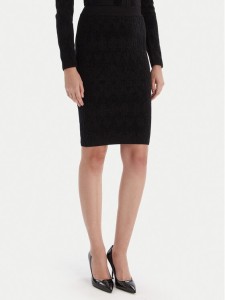 Marciano Guess Spódnica ołówkowa 5BGD00 5661Z Czarny Slim Fit