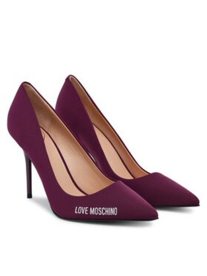 LOVE MOSCHINO Szpilki JA10299G1NIM055641 Bordowy