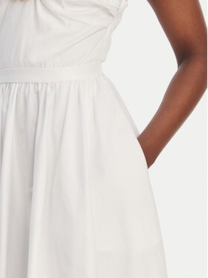 Elisabetta Franchi Sukienka koktajlowa AB-921-61E2-V590 Biały Regular Fit