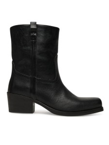 Weekend Max Mara Botki Ranch 2525796034600 Czarny