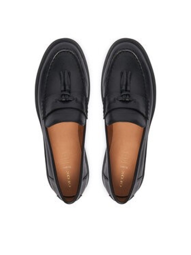 Geox Loafersy D Spherica Ec1 B D65DKA 43 C9999 Czarny