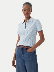 Tommy Hilfiger Sweter WW0WW41474 Niebieski Regular Fit