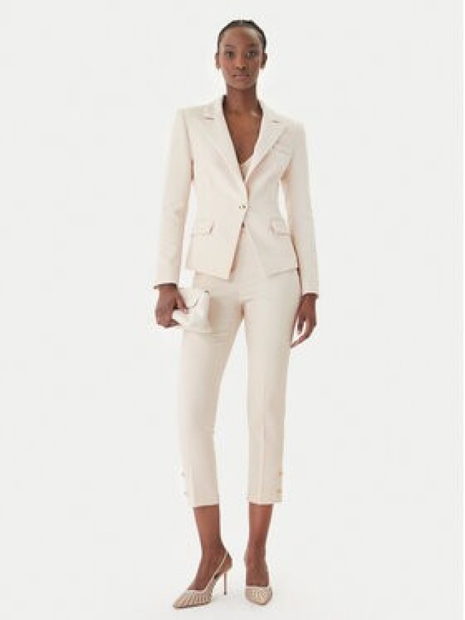 Rinascimento Spodnie materiałowe CFC0128641003 Beżowy Slim Fit