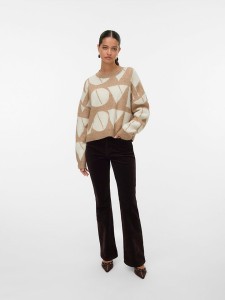 Vero Moda Sweter w kolorze beżowym rozmiar: M