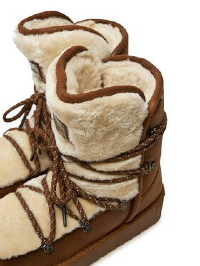 D.Franklin Śniegowce Nordic Trk Fur DFSH370005 Brązowy