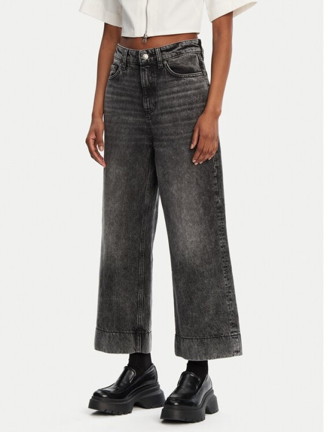 HUGO Jeansy Gevane 50530309 Czarny Wide Leg