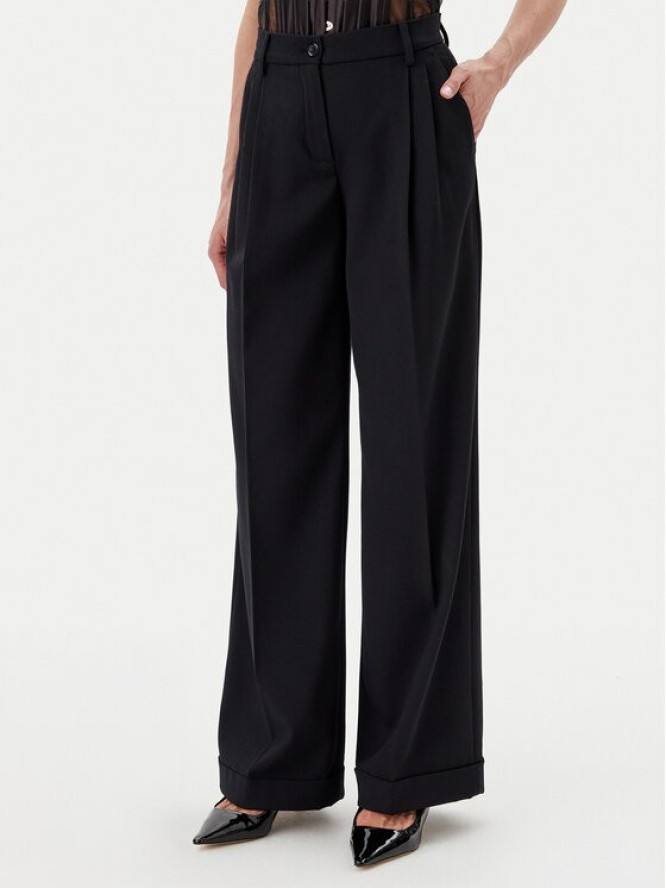 Pinko Spodnie materiałowe Peru' 103701 A1XX Czarny Regular Fit