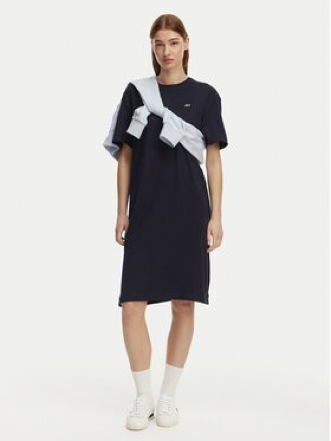 Lacoste Sukienka codzienna EF2883 Granatowy Oversize