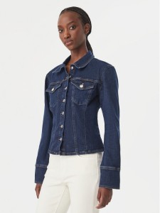 Calvin Klein Jeans Koszula jeansowa LV047G749G Granatowy Slim Fit