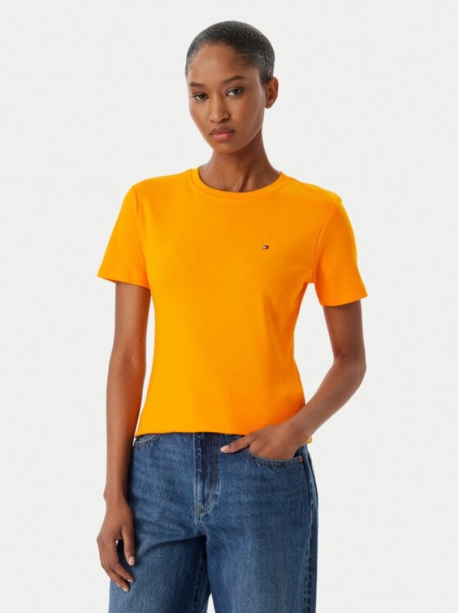 Tommy Hilfiger T-Shirt New Cody WW0WW40587 Pomarańczowy Slim Fit