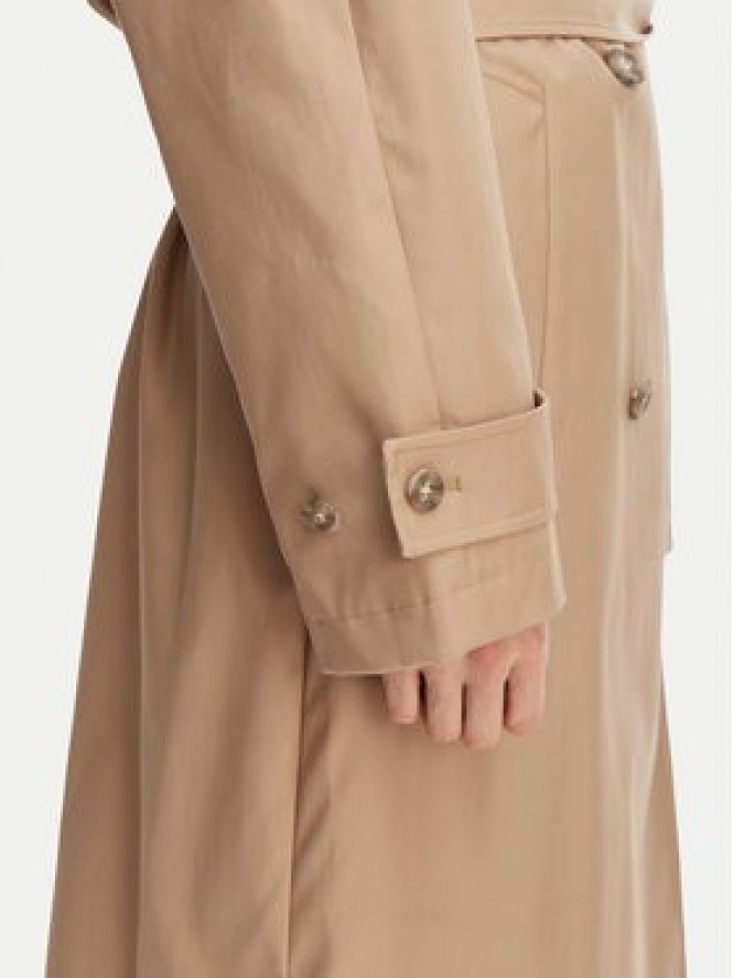 Calvin Klein Trencz LV044C501G Beżowy Regular Fit