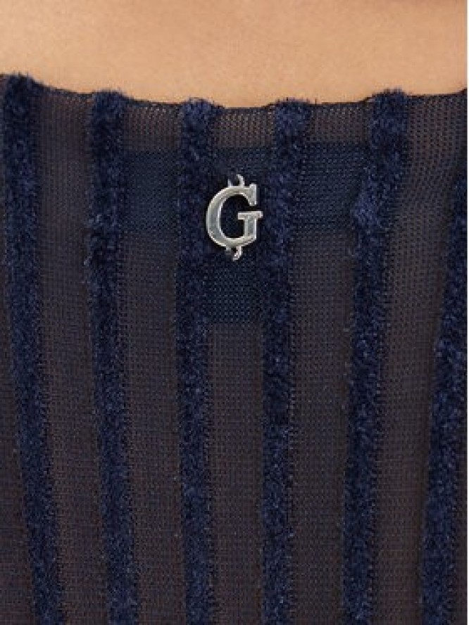 Guess Sweter W5BR62 Z0890 Granatowy Slim Fit