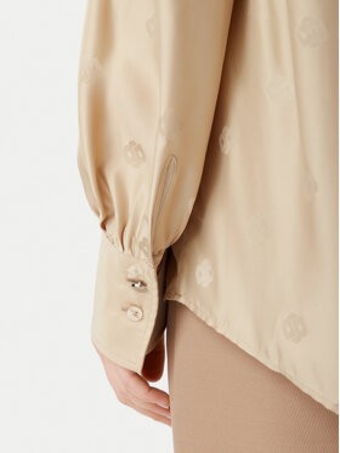 BOSS Bluzka 50532823 Beżowy Regular Fit