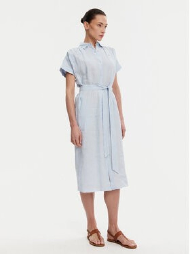 Tommy Hilfiger Sukienka koszulowa Ess WW0WW44653 Błękitny Regular Fit