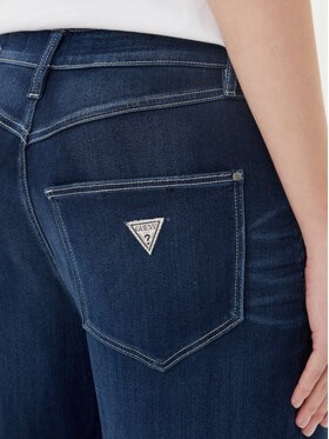 Guess Jeansy W5YA82 D0782 Granatowy Wide Leg