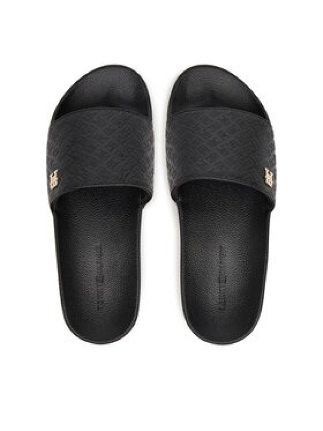 Tommy Hilfiger Klapki Th Monogram Poolside FW0FW08525 Czarny