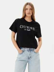 Guess T-Shirt V5GI09 K9RM1 Czarny Regular Fit