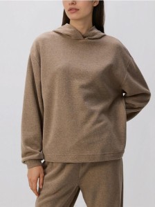 Bluza z kapturem - brązowy