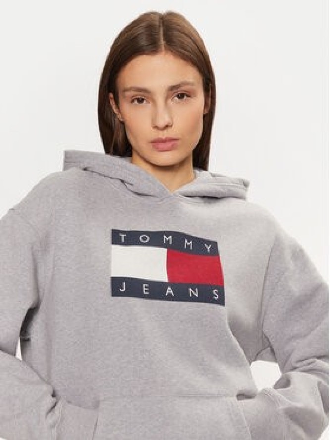 Tommy Jeans Bluza DW0DW19407 Szary Relaxed Fit