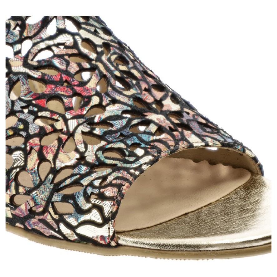 Czarne Klapki Armodo Eleganckie Obuwie Damskie