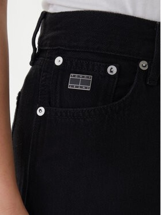Tommy Jeans Spódnica jeansowa DW0DW22119 Czarny Regular Fit